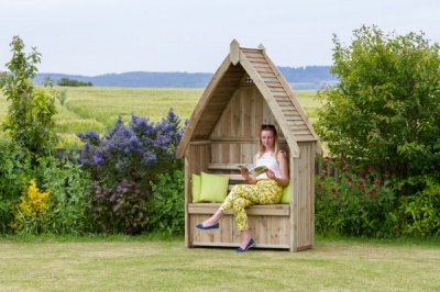 NEW ARBOUR STORAGE BOX WOODEN PRESSURE TREATED 1.44x0.66x2.23m